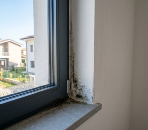 Infisso di ultima generazione con condensa e muffa